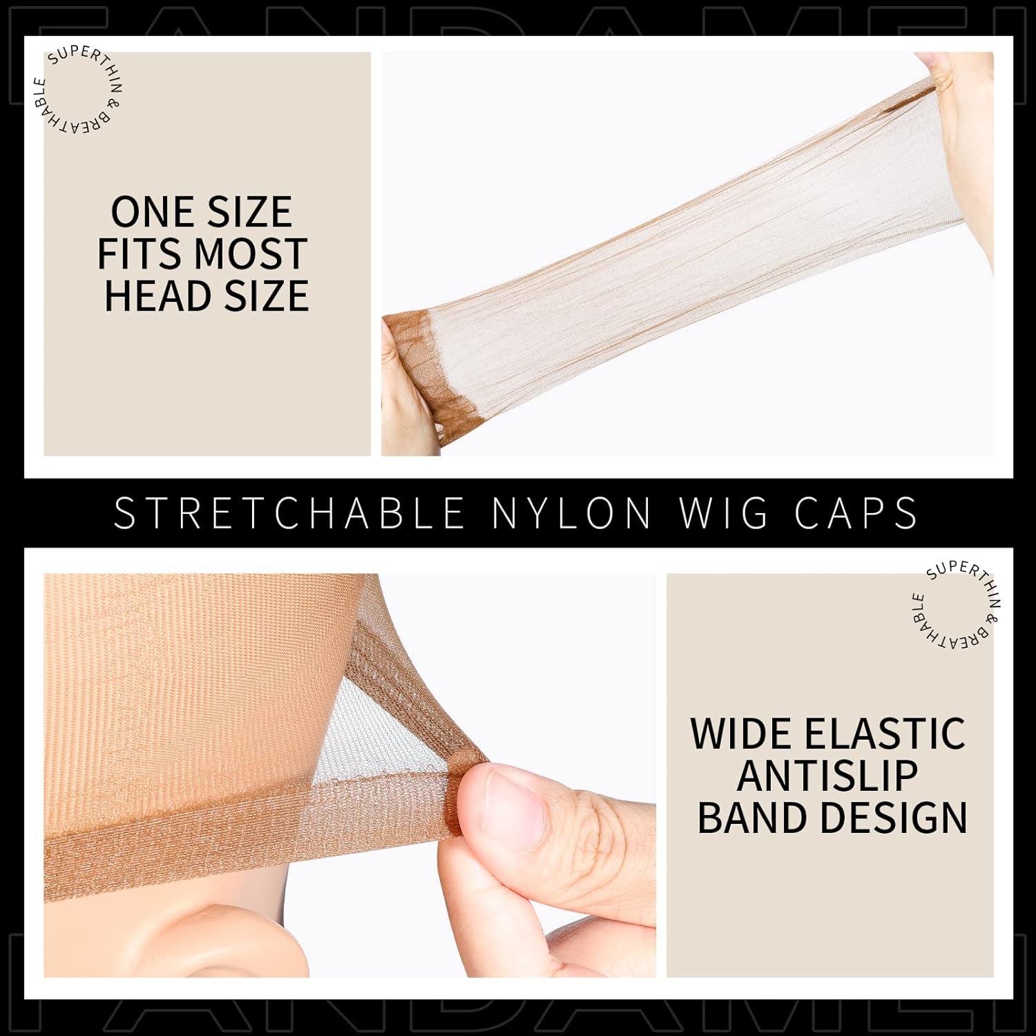 Haarnetz Nylon Ultra Dünne Wig Caps Perücke Kappen Perückenkappe 4