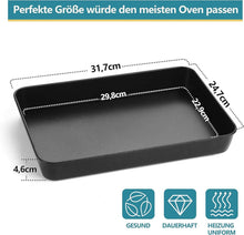 Backblech Edelstahl Rechteckig Antihaft 31,6x24,7x4,8cm