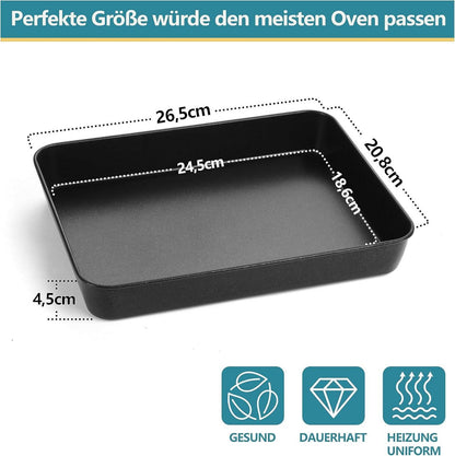 Backblech Edelstahl Antihaft Auflaufform Kuchenblech