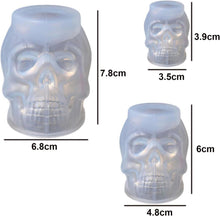 Halloween Schädel 3D Silikonformen 3er Set für DIY