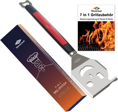 Grillspatel 7-in-1 Multifunktion Box-Paket Männer Geschenk