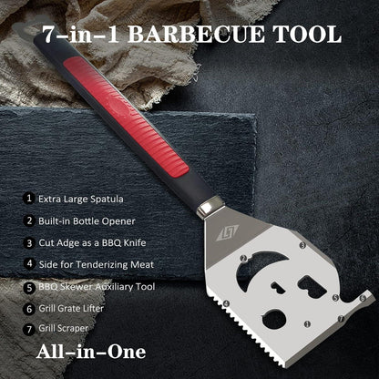 Grillspatel 7-in-1 Multifunktion Grillzubehör Männer