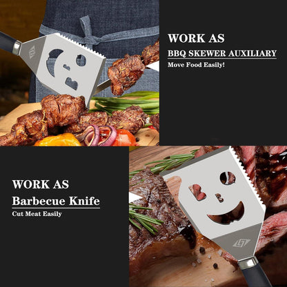 Grillspatel 7-in-1 Multifunktion Grillwerkzeug Box-Paket