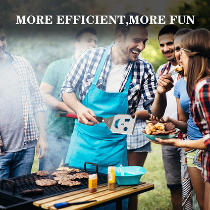 Grillspatel Multifunktion 7-in-1 Grillwerkzeug Box-Paket Männer