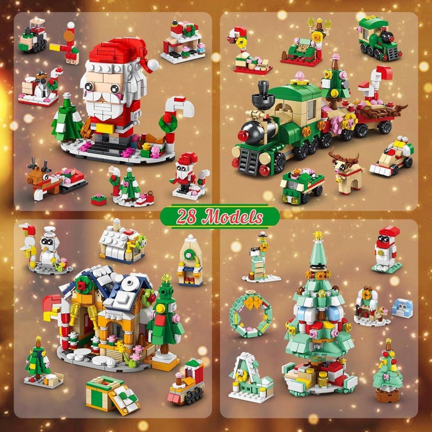 Weihnachts-Adventskalender-Bausatz 2024 für Kinder, 24