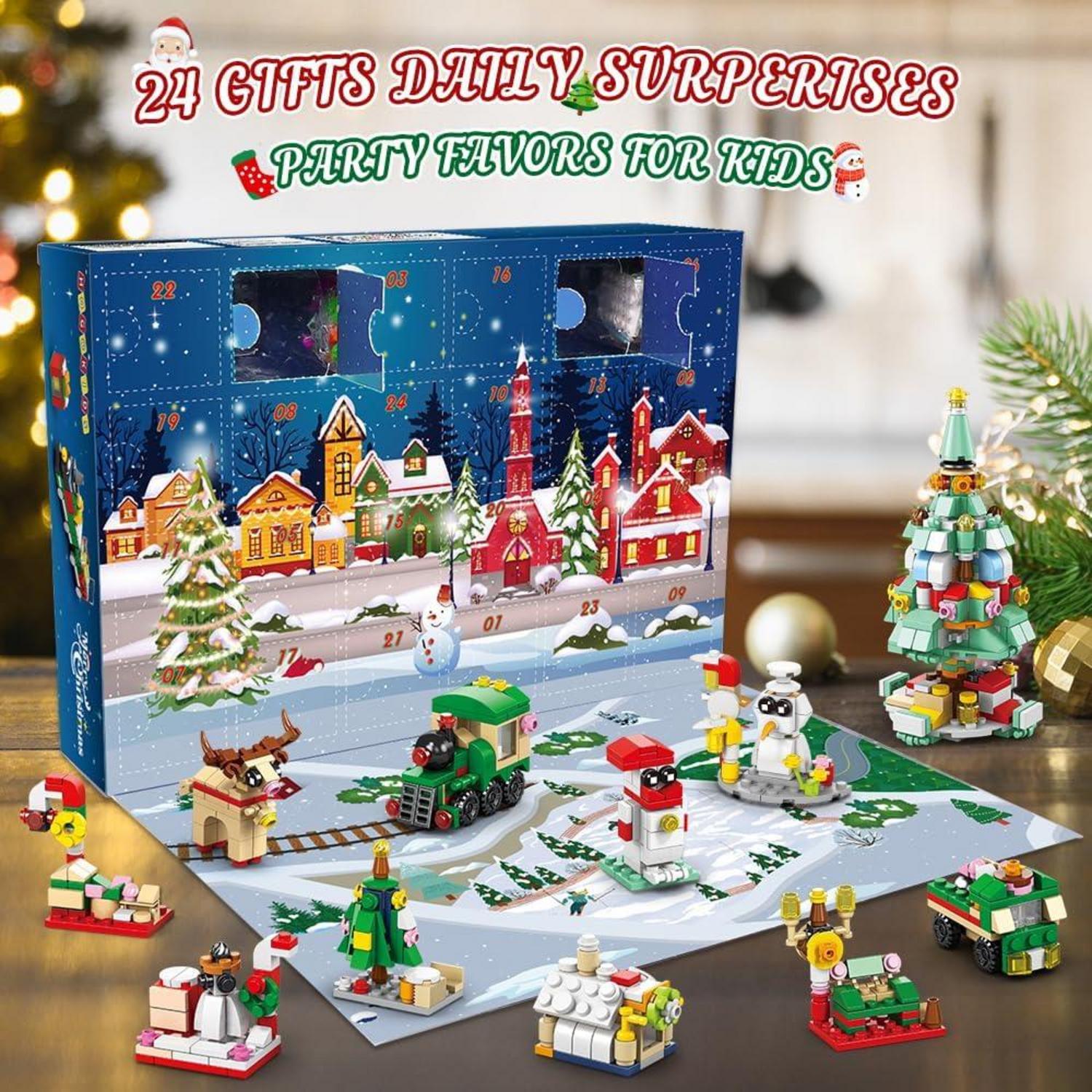 Weihnachts-Adventskalender-Bausatz 2024 für Kinder, 24