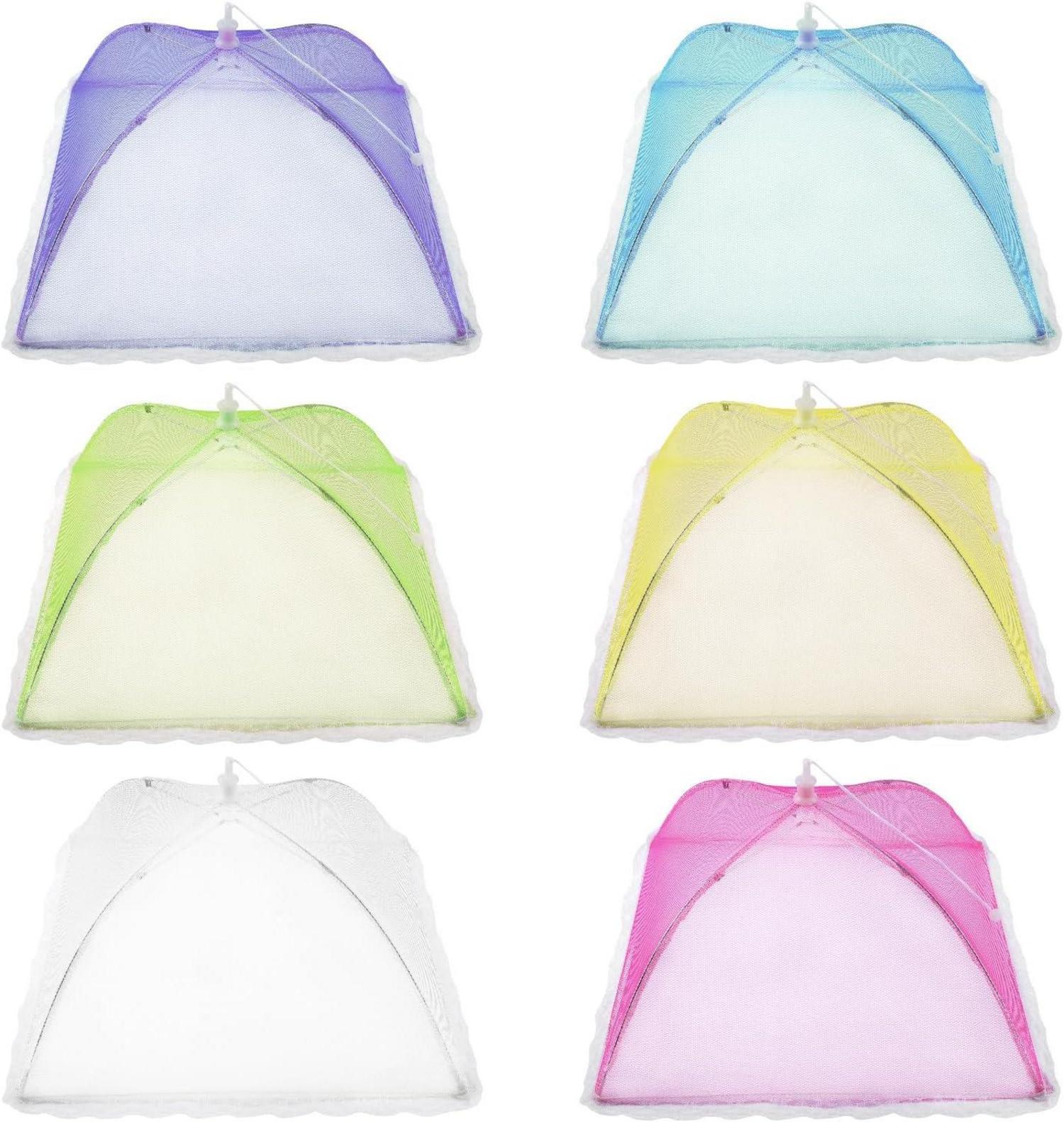 Fliegenhaube Set 6tlg. Faltbare Abdeckhauben für Lebensmittel