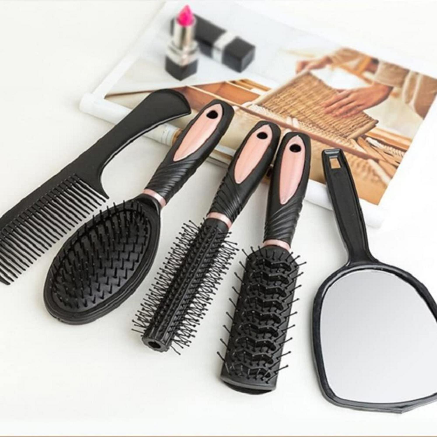Professionelles Haarkamm Spiegel Set für Lockiges & Glattes