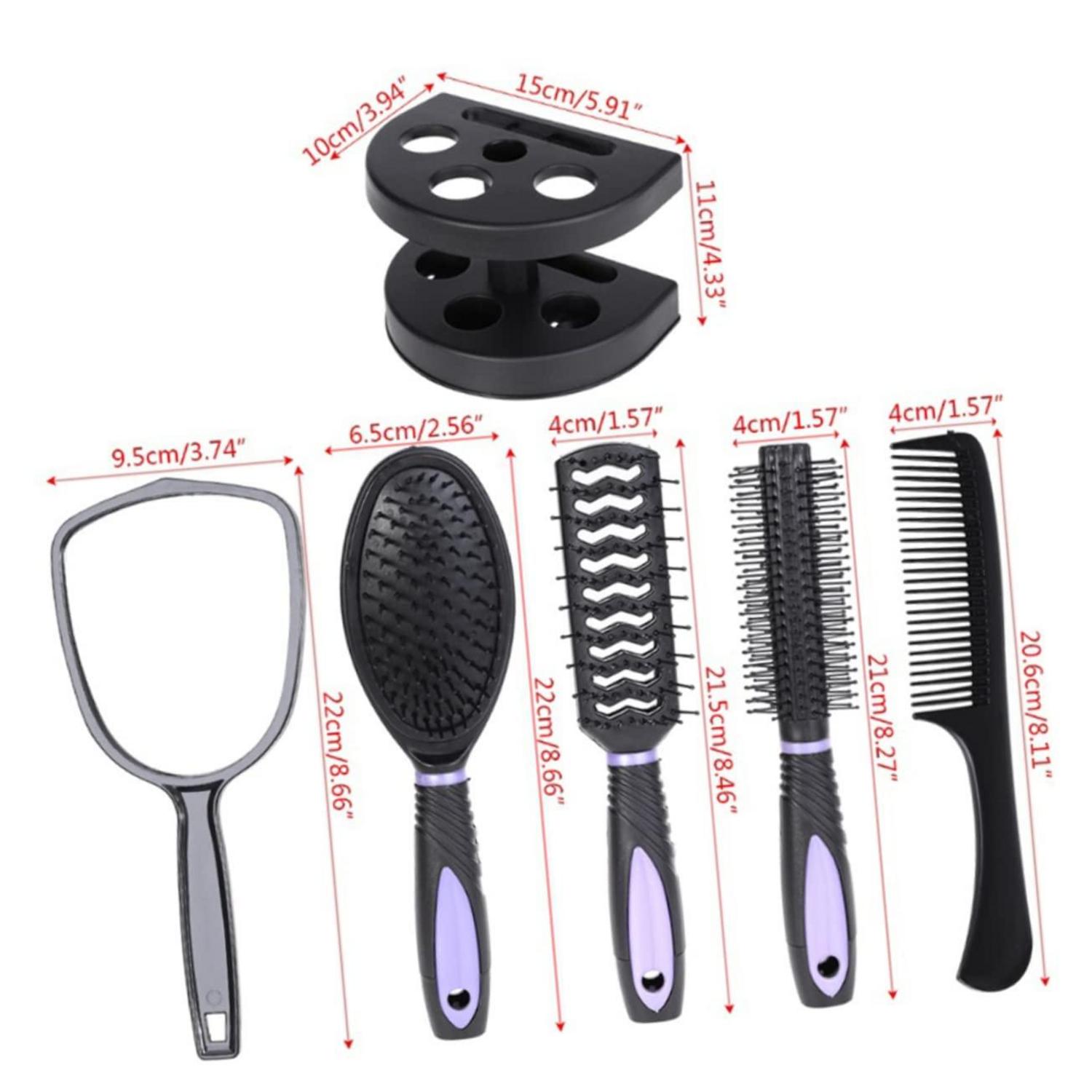 Professionelles 5-teiliges Haarbürstenset für Lockenstyling