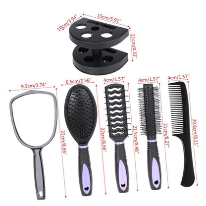 Professionelles 5-teiliges Haarbürstenset für Lockenstyling