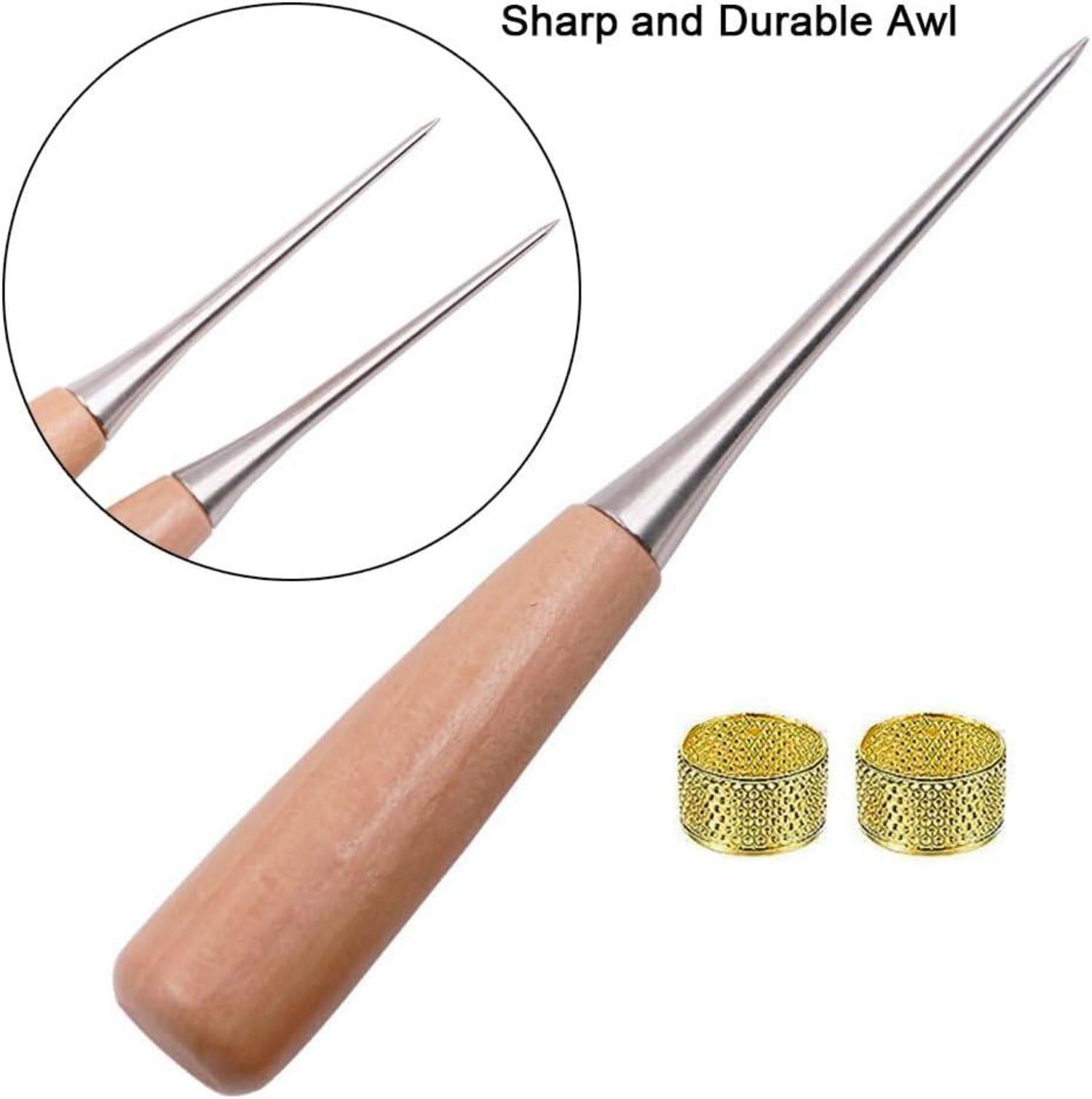 NICAVKIT Leder Nähset Ledernähset DIY Handwerk Set 18tlg