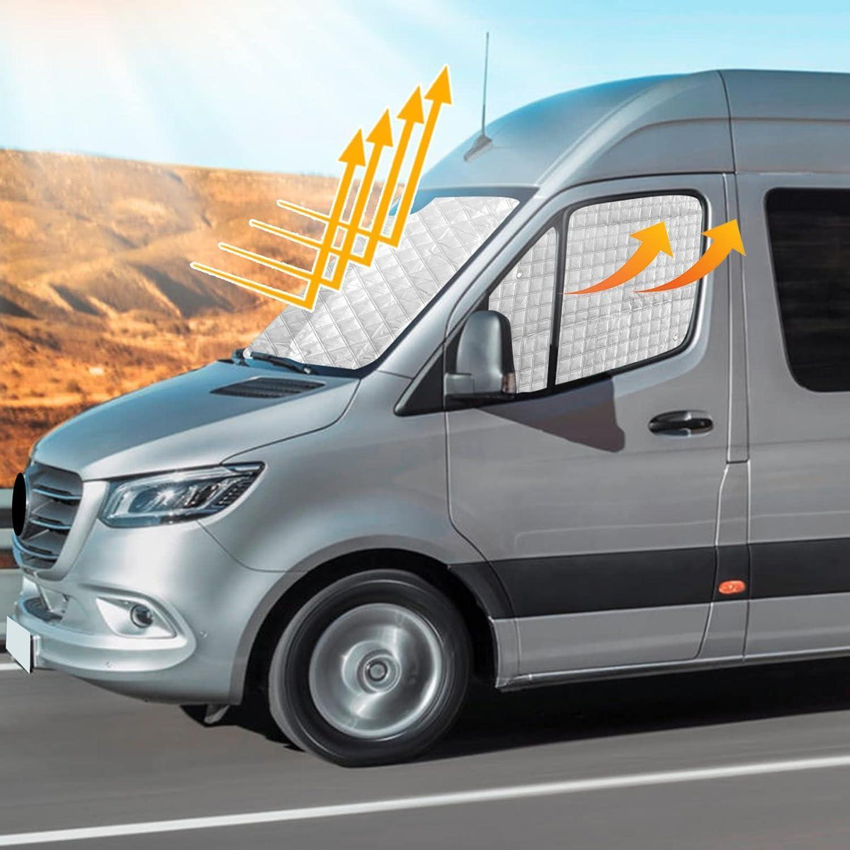 Sonnenschutz Auto Frontscheibe Mercedes Sprinter 2019-2023