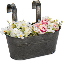 Hängende Blumentöpfe 2er Set verzinkter Stahl 27,5cm Moderne
