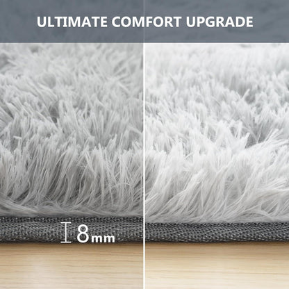 Hochflor Flauschiger Teppich für Wohnzimmer Schlafzimmer 200x290