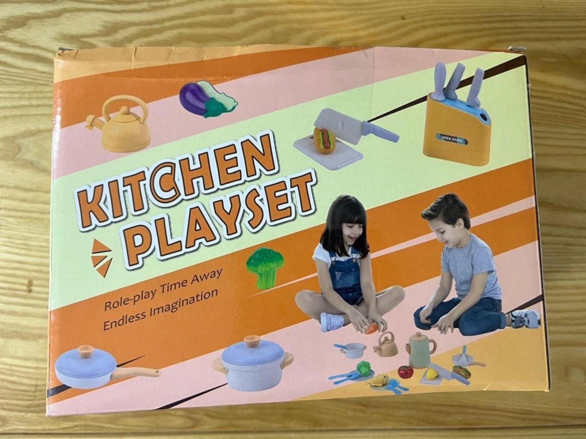 SLEMAKO Kinderküchen-Set - Kochzubehör für Rollenspiele ab 3 Jahren