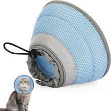 Op-Schutzkragen für Katzen | Weicher Halskrause Katze Blau S