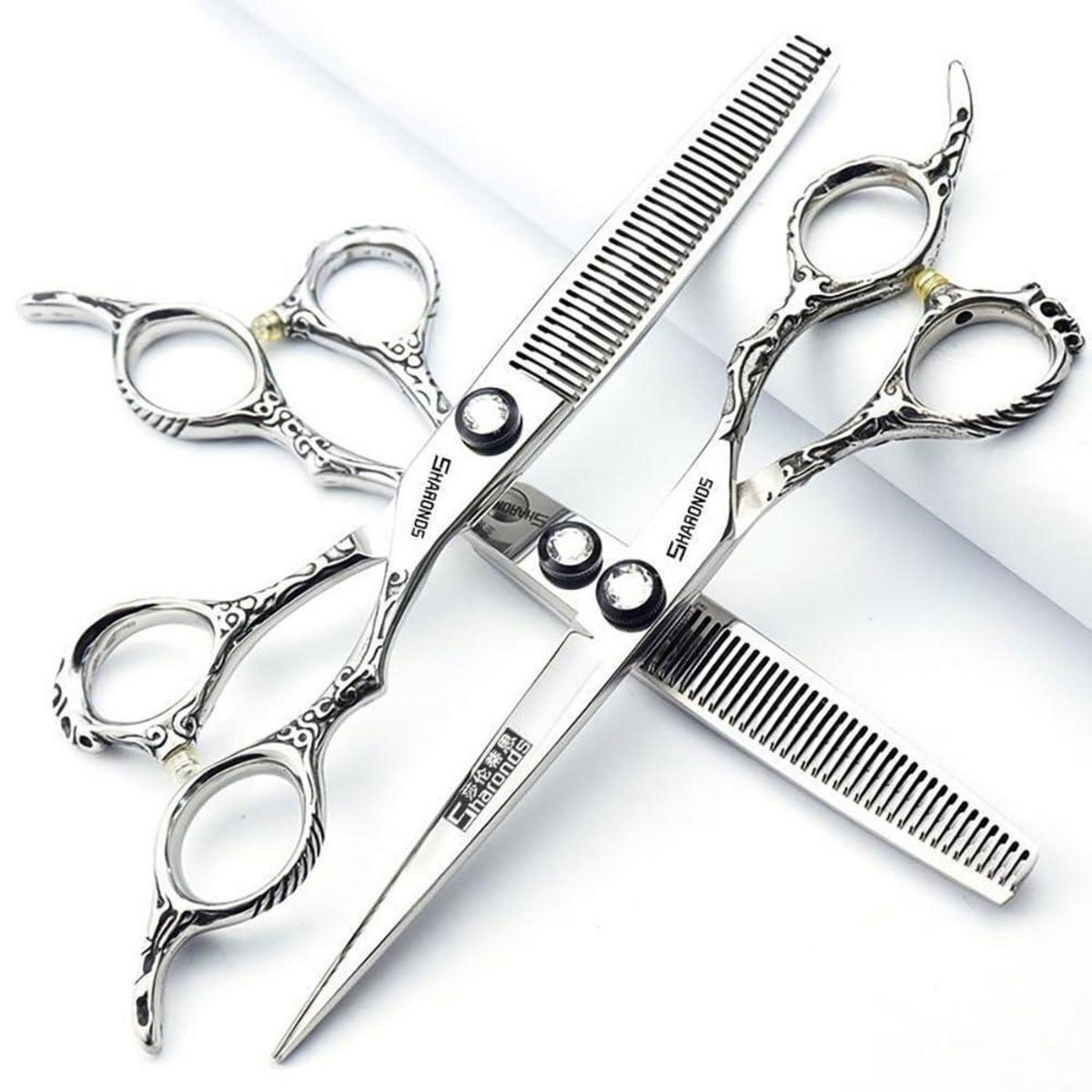 Professionelle Friseurschere Set Edelstahl 6/6.5/7 Zoll