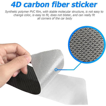 Auto Einstiegsleisten Schutzfolie Carbon Kratzschutz 4 Stück