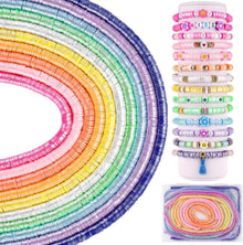 Clay Perlen Set 3200 Stück 6mm Perlglanzfarbe DIY Schmuckherstellung