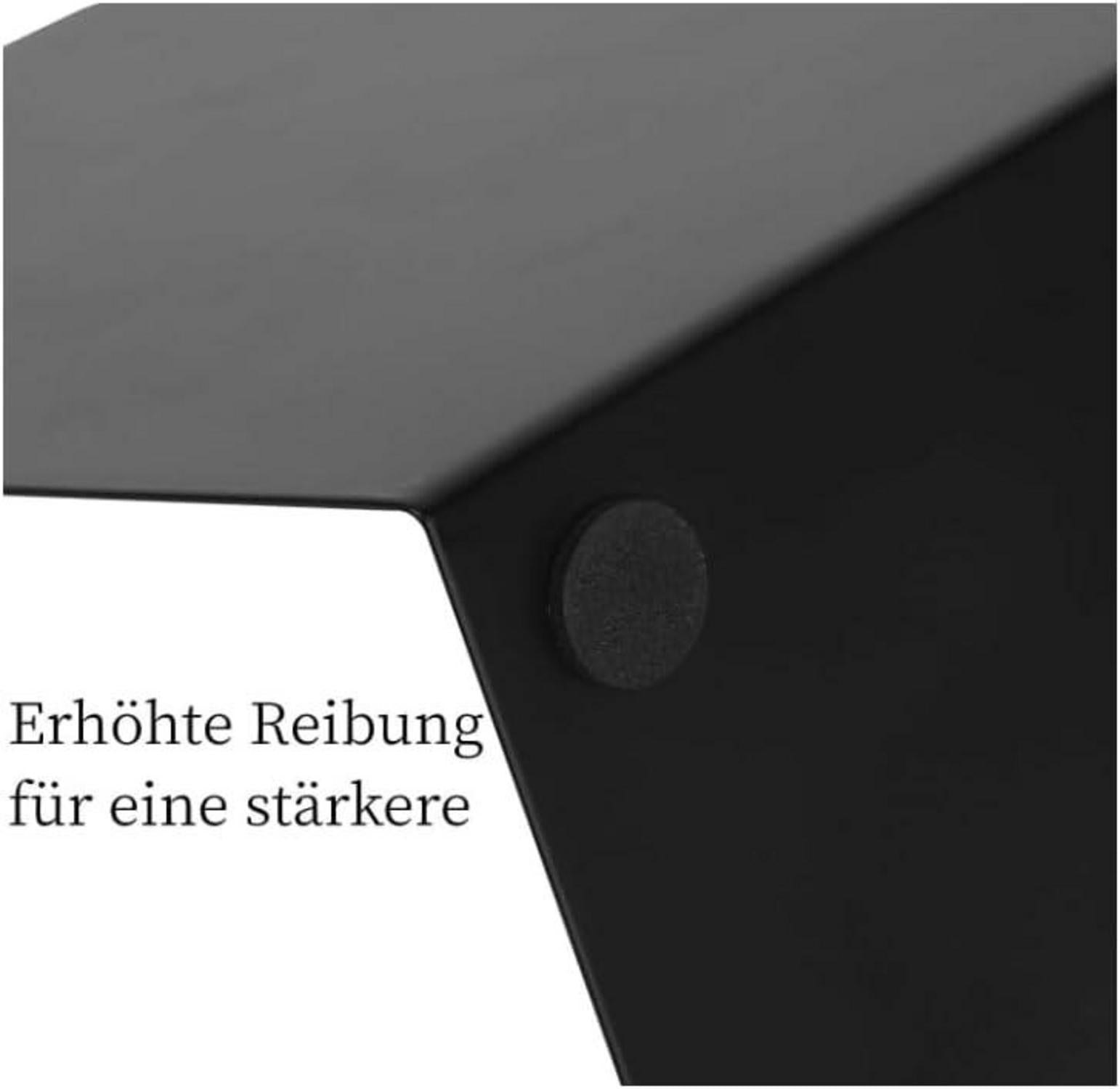 Deefongo Metall Buchstütze Set 6 Stück Schwarz 17cm*12cm