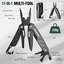 WORKPRO Multitool Edelstahl Multifunktionszange 11-in-1