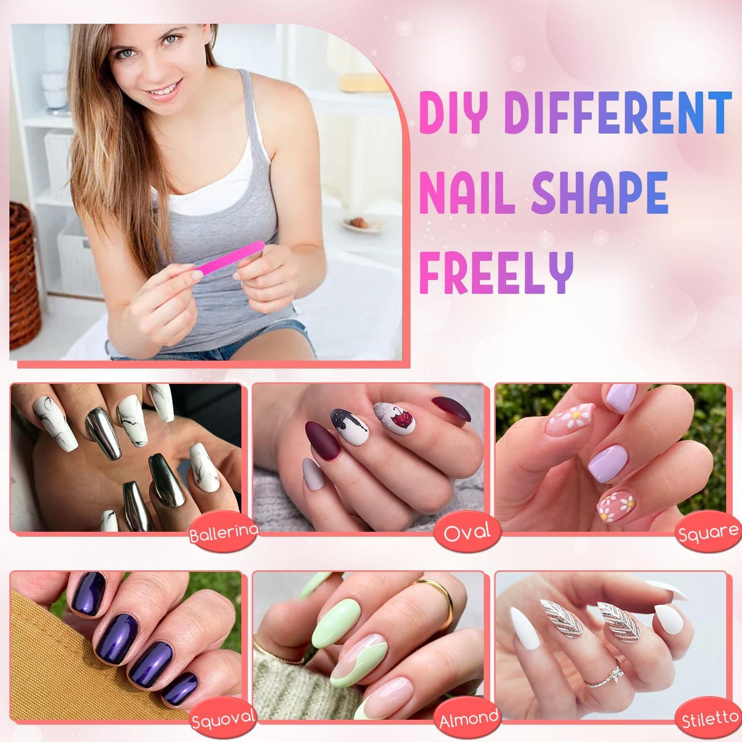 100er Mini-Nagelfeilen-Set 180/240 Körnung, Profi Nagelpfeilen für