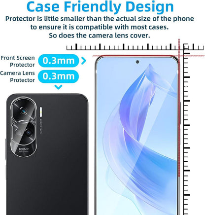 Panzerglas Honor 90 Lite 2+2 Schutzfolie + Kameraschutz 9H 0.33mm Displayfolie