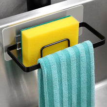 Schwammhalter Küche Selbstklebend Spülbecken Organizer Schwarz