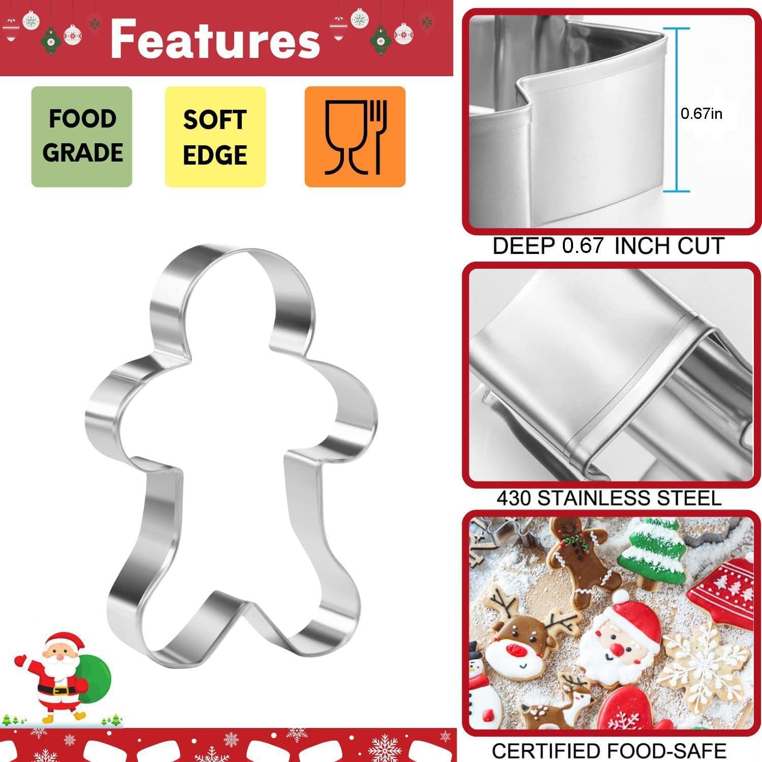 Weihnachts-Ausstechformen-Set 9-teilig Edelstahl