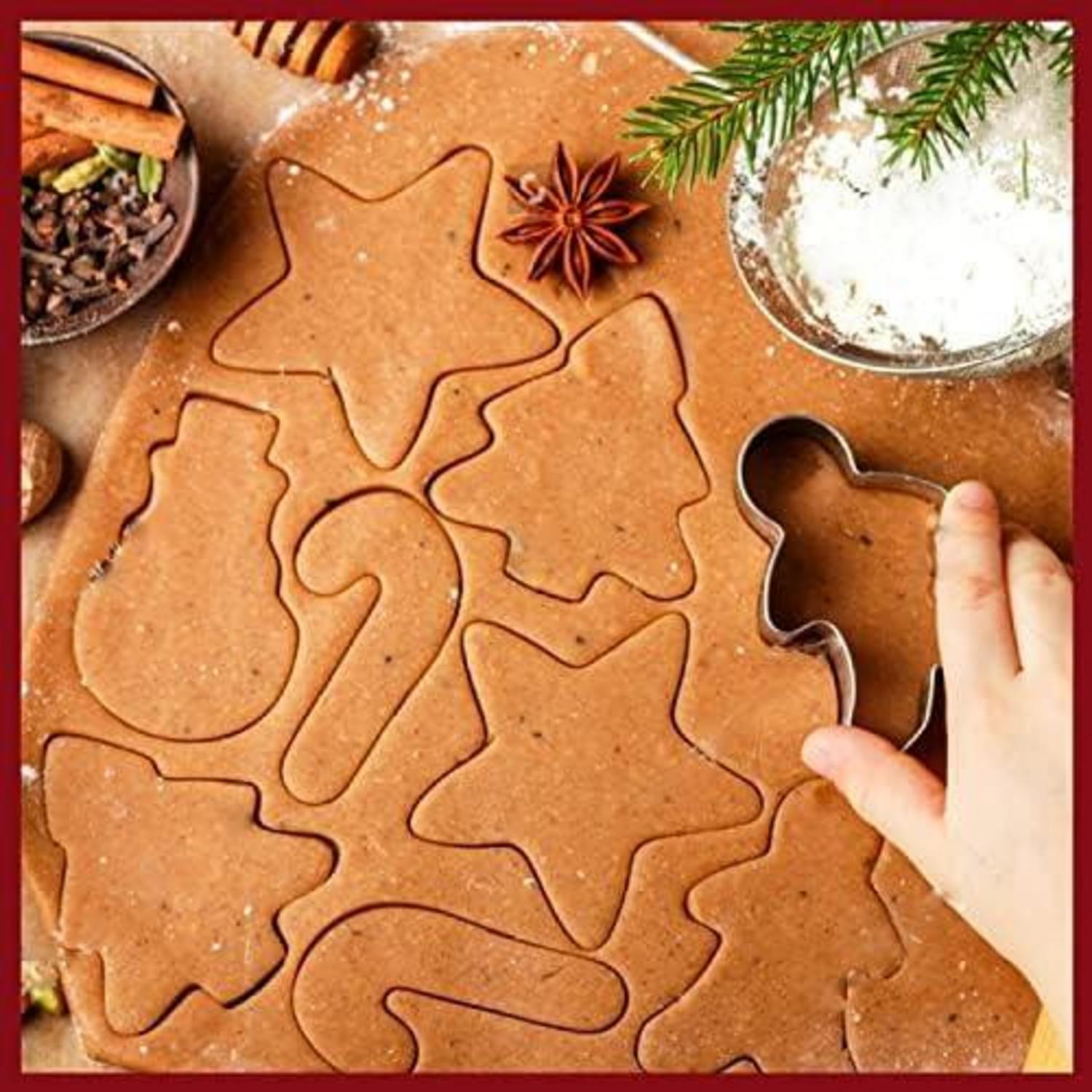 9-teiliges Weihnachts-Ausstechformen-Set aus Edelstahl