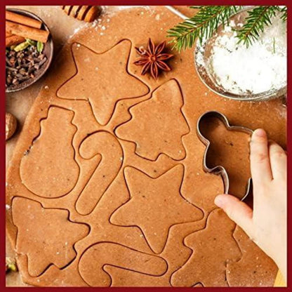 9-teiliges Weihnachts-Ausstechformen-Set aus Edelstahl