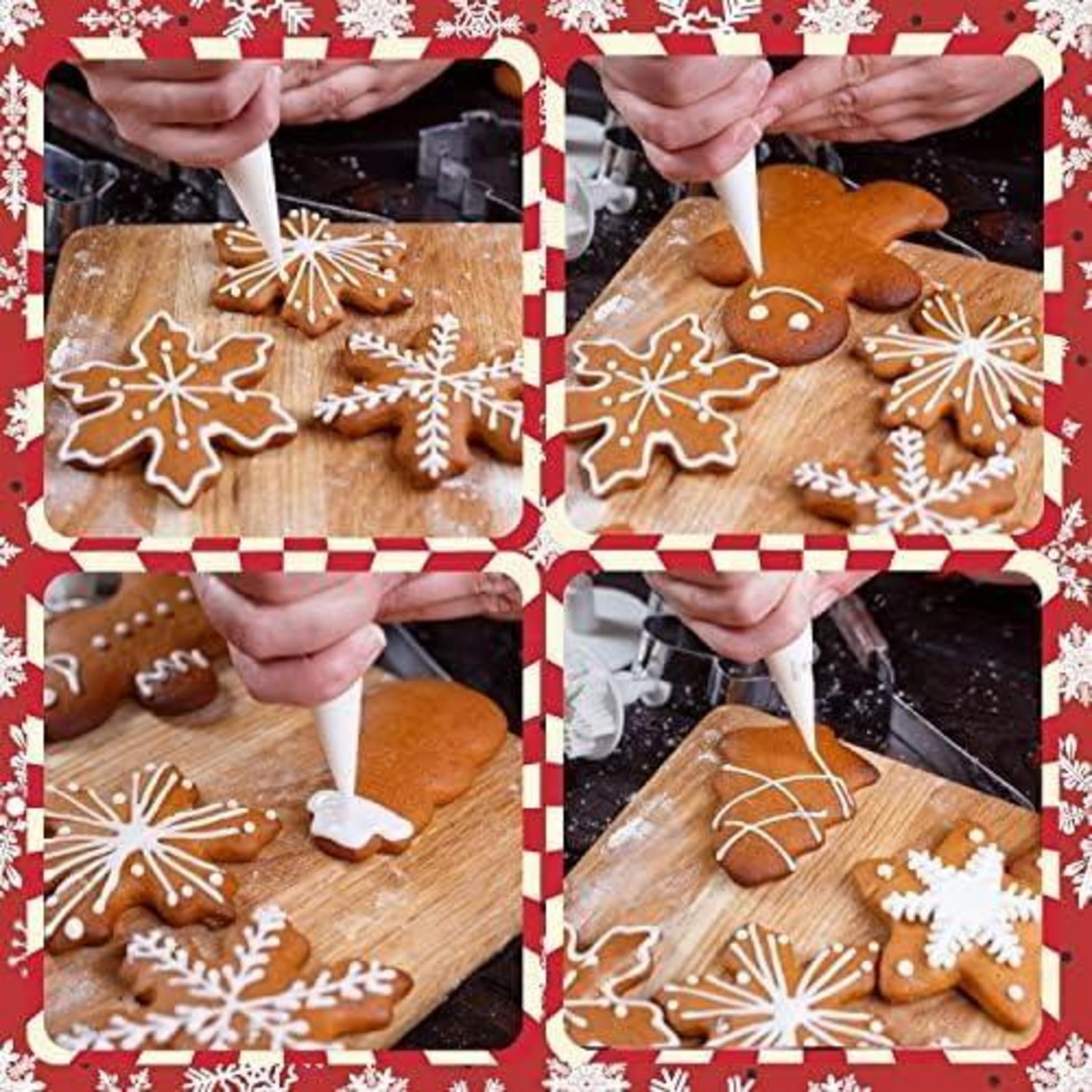 9-teiliges Weihnachts-Ausstechformen-Set aus Edelstahl