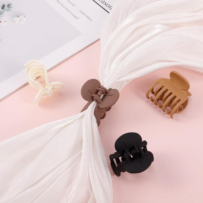 4er Set Mittelgroße Klauen-Haarspangen Damen Mädchen Dünnes Dickes Haar