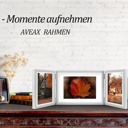 Dreifach-Bilderrahmen für 3 Fotos, Fotorahmen 10x15 und