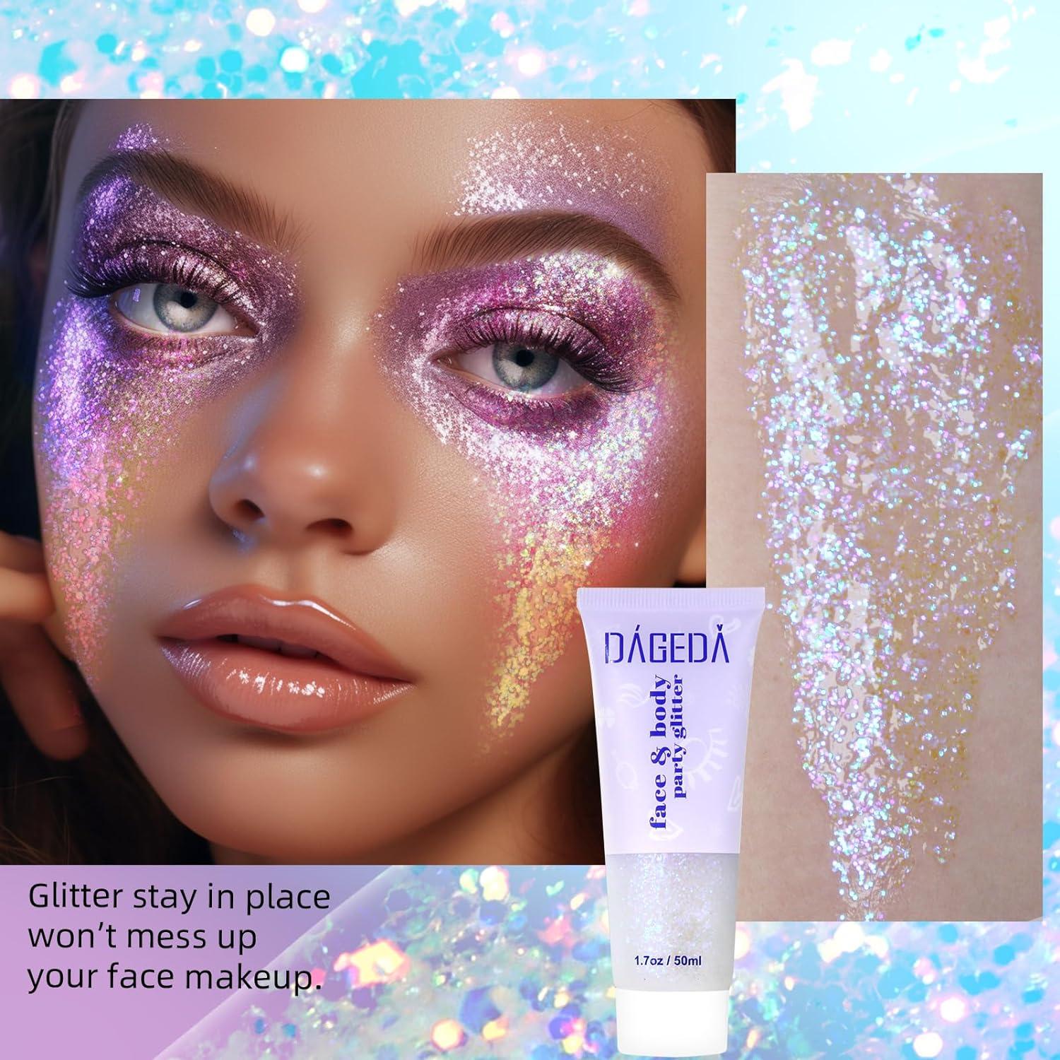 Glitter Gel Sml Sequins Shimmer Eyeshadow Chunky Glitter