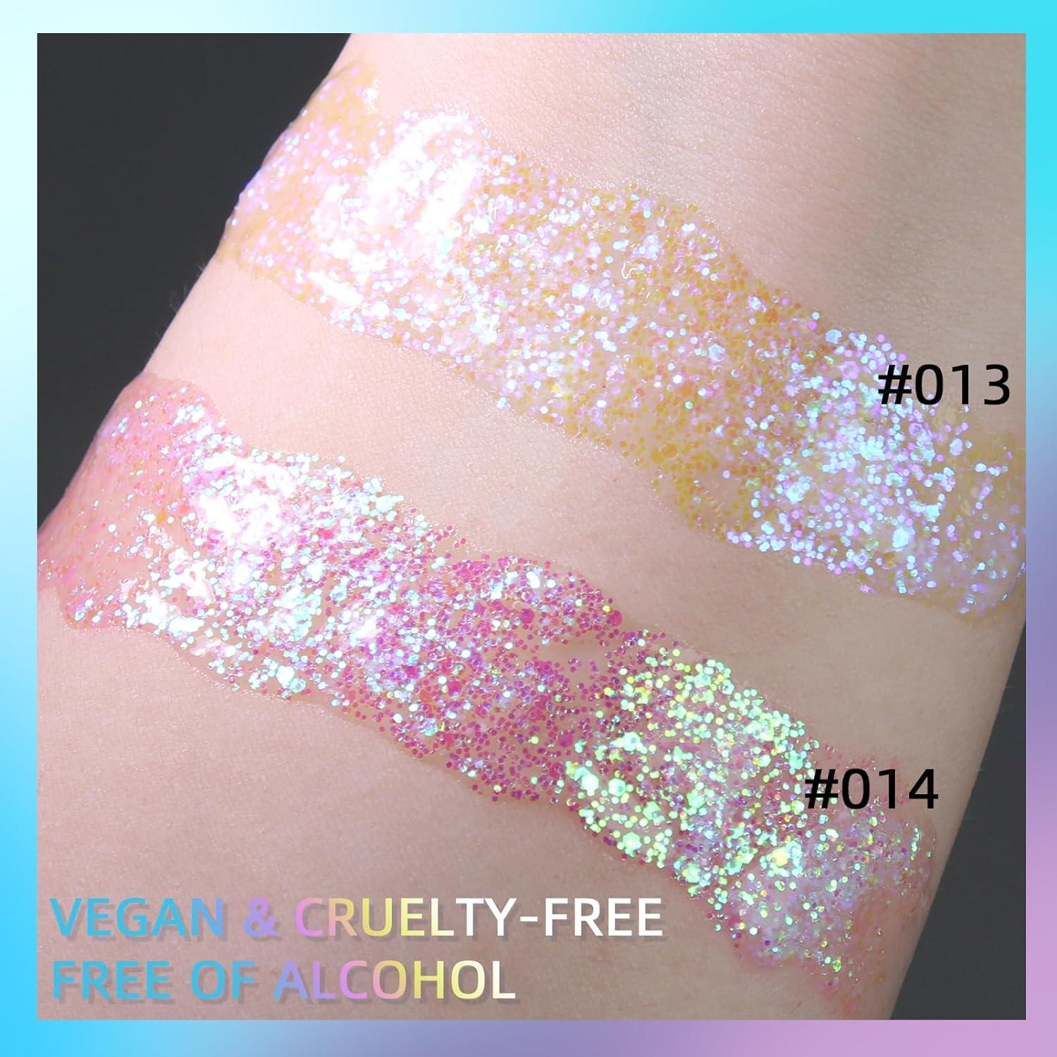 Prreal Glitter Gel Sequins Shimmer Purple Eyeshadow