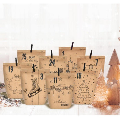 Adventskalender zum selbst Basteln, Weihnachtskalender