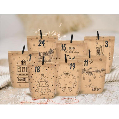 Adventskalender zum selbst Basteln, Weihnachtskalender