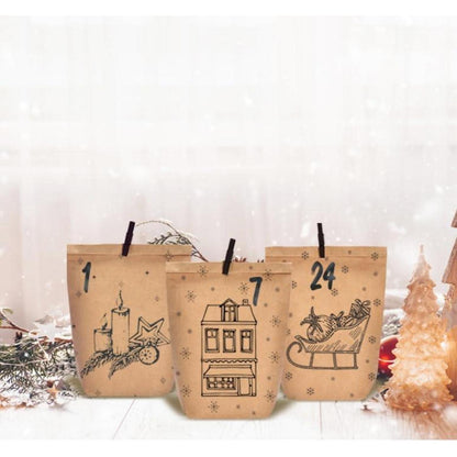 Adventskalender zum selbst Basteln, Weihnachtskalender