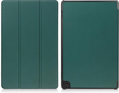 Schlanke Lederhülle für Amazon Fire Max 11 Tablet 2023 - Tri-Fold Stand Grün