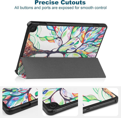 HoYiXi Amazon Fire Max 11 Tablet 2023 Hülle Tri-Fold Leder Cover - Baum