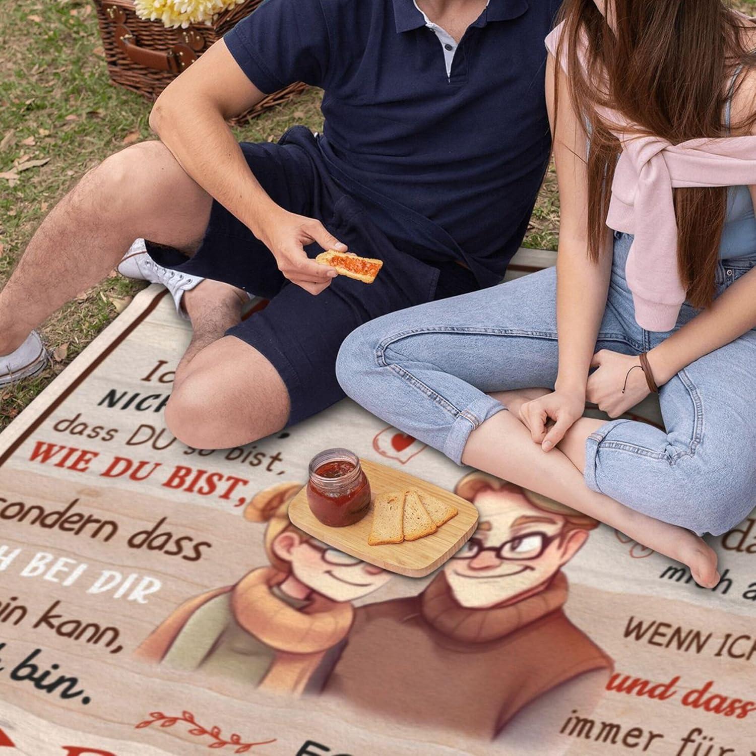 Kuscheldecke Partner Geschenke 150x200cm Ich Liebe Dich Valentinstag
