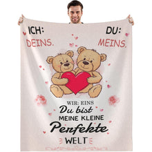 Flauschige Fleecedecke 150x200 cm Ich Liebe Dich Geschenke