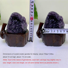 Natürlicher Roher Amethyst-Kristall Cluster 700g, für