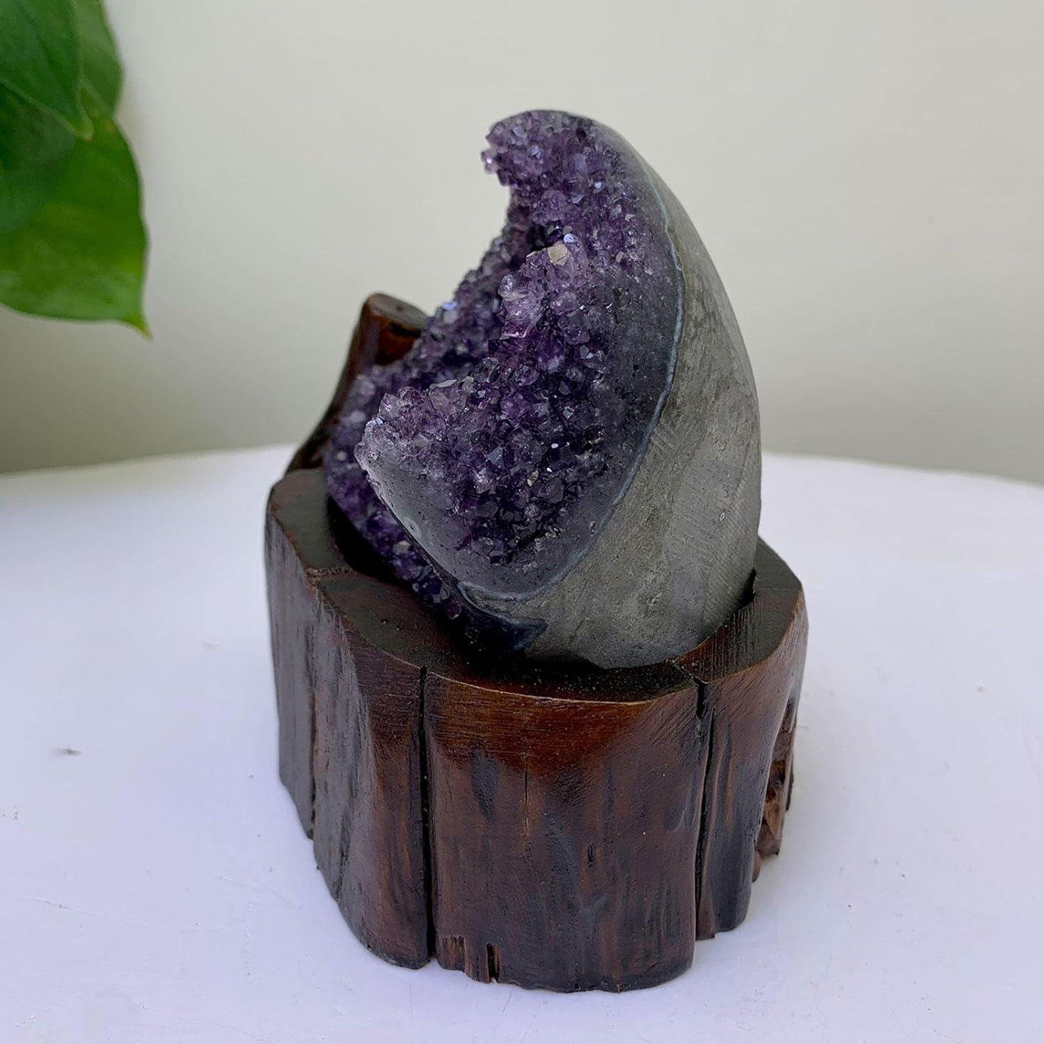 Amethyst-Geode 1,54 Pfund Natürliche Kristalle Hexerei Edelsteine