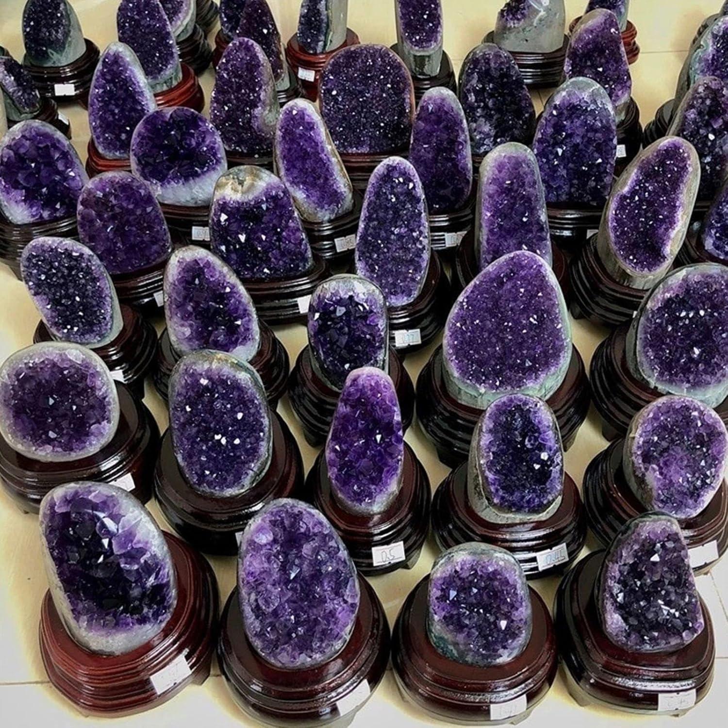 Amethyst-Geode 1,54 Pfund Natürliche Kristalle Hexerei Edelsteine