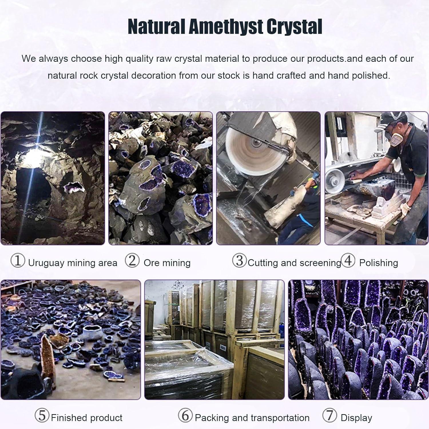 Rohe Amethyst Kristalle 1,54 Pfund Natürliche Amethystgruppe Geoden Hexerei Edelsteine