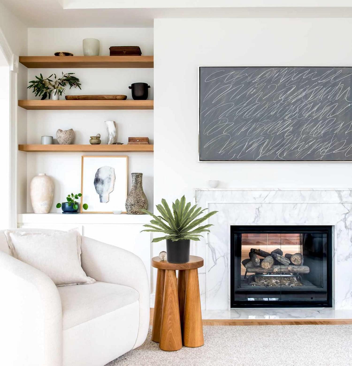 Kunstpflanze Agave im Topf Aloe Vera 33cm Grün