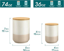 Vorratsdosen Keramik Luftdichten Deckel 2200ml/1120ml Kaffee