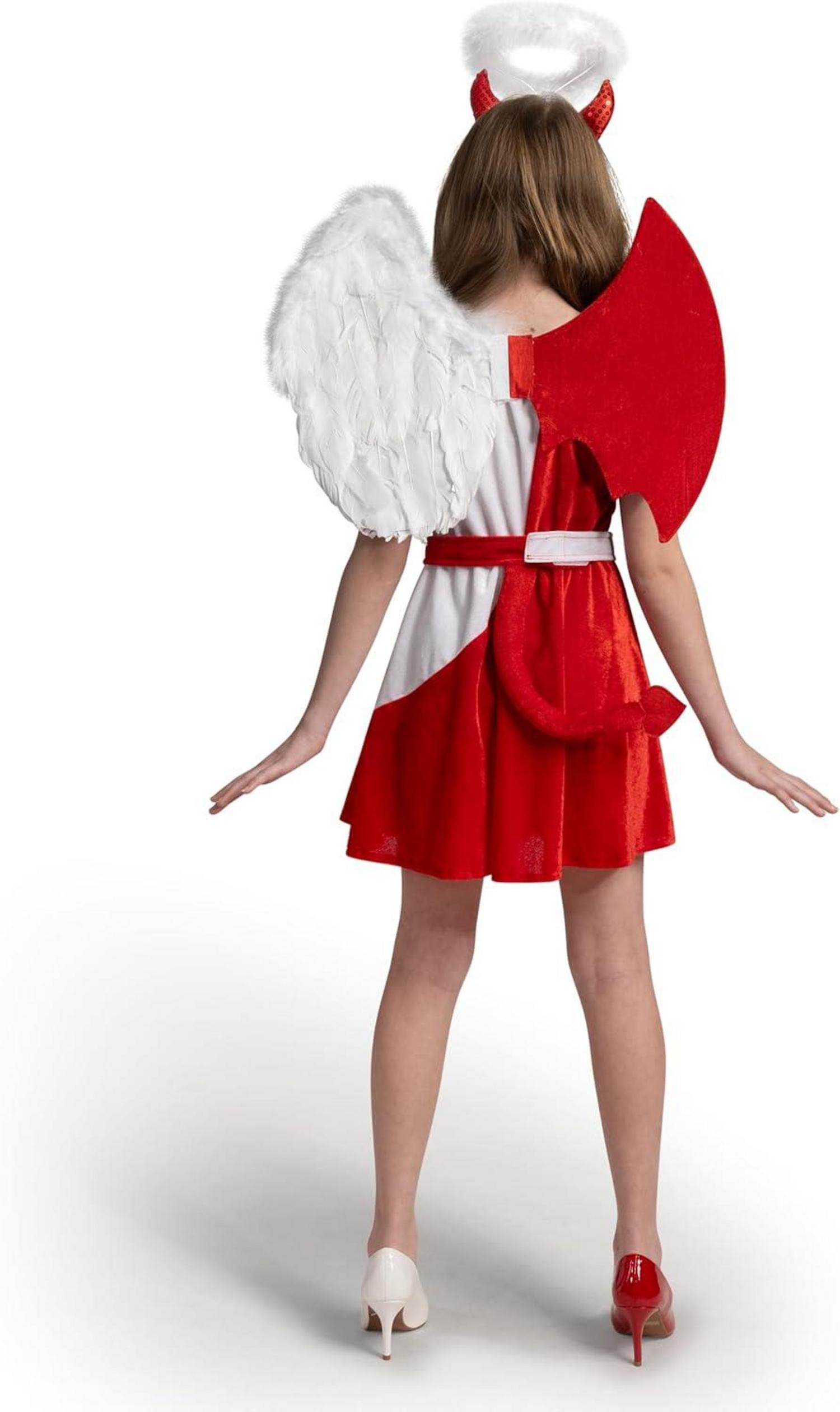 Teufel und Engel Kostümset für Mädchen Halloween Deluxe Tween Kleid
